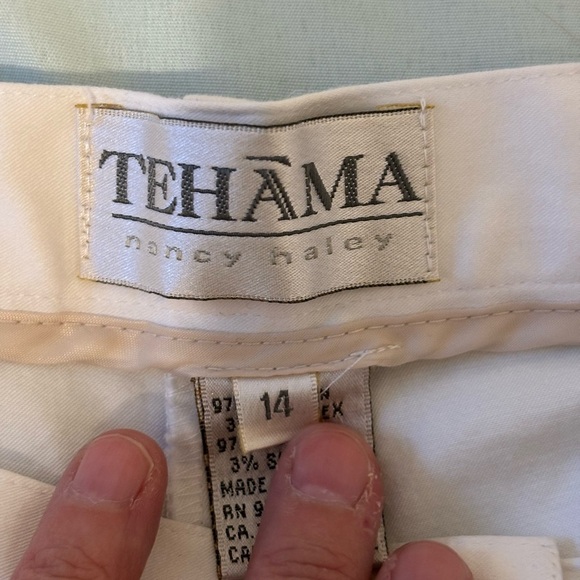TEHAMA Women's White Bermuda Shorts - Picture 3 of 10